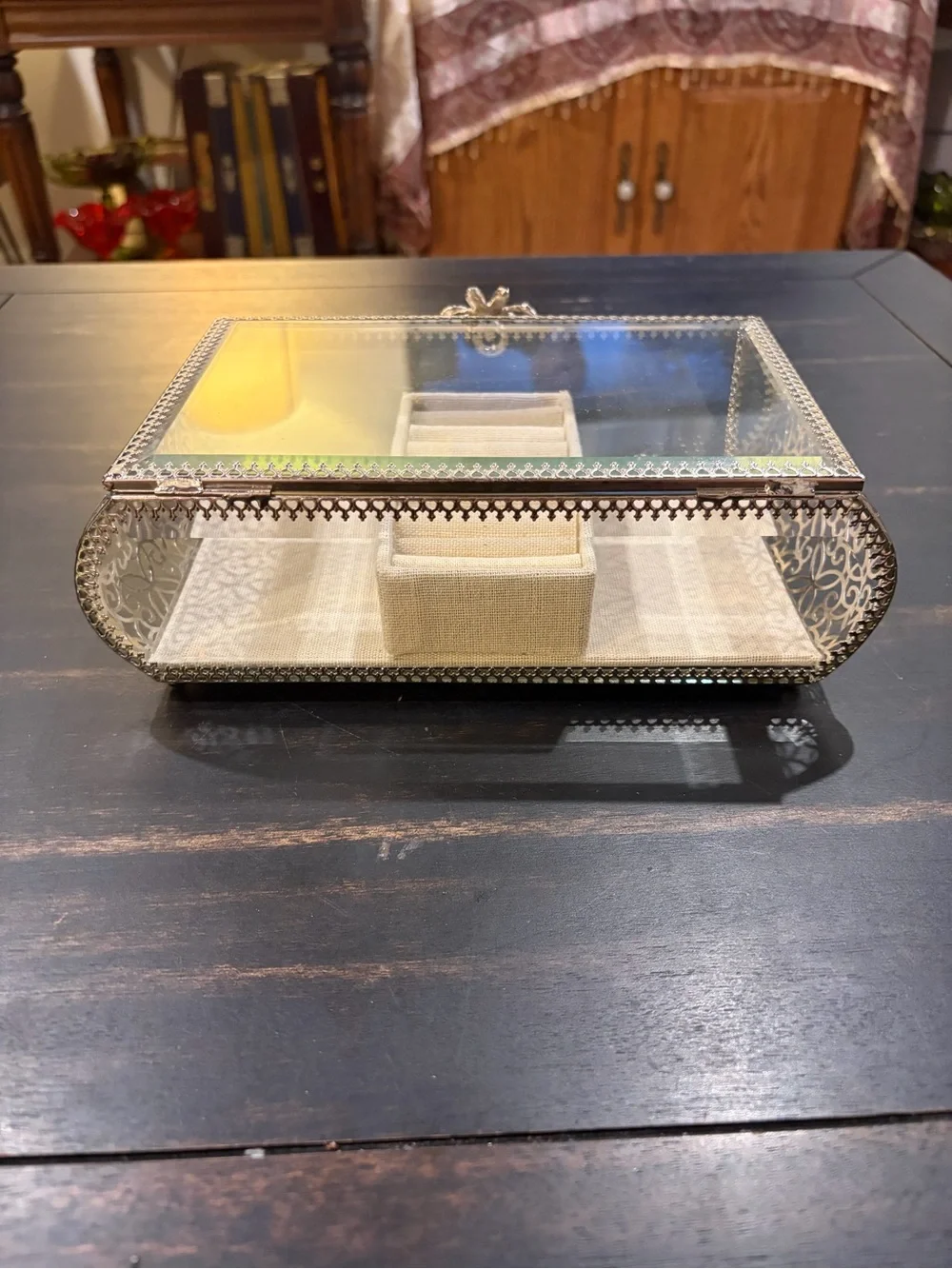 Glass Jewelry Box